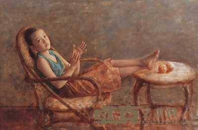 匡剑 2004年作 红绳子 97×145cm